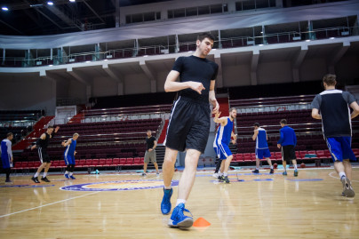 Тренировка основного состава БК «Зенит» перед матчем Единой лиги ВТБ 2015/2016 «Зенит» — «Нимбурк»