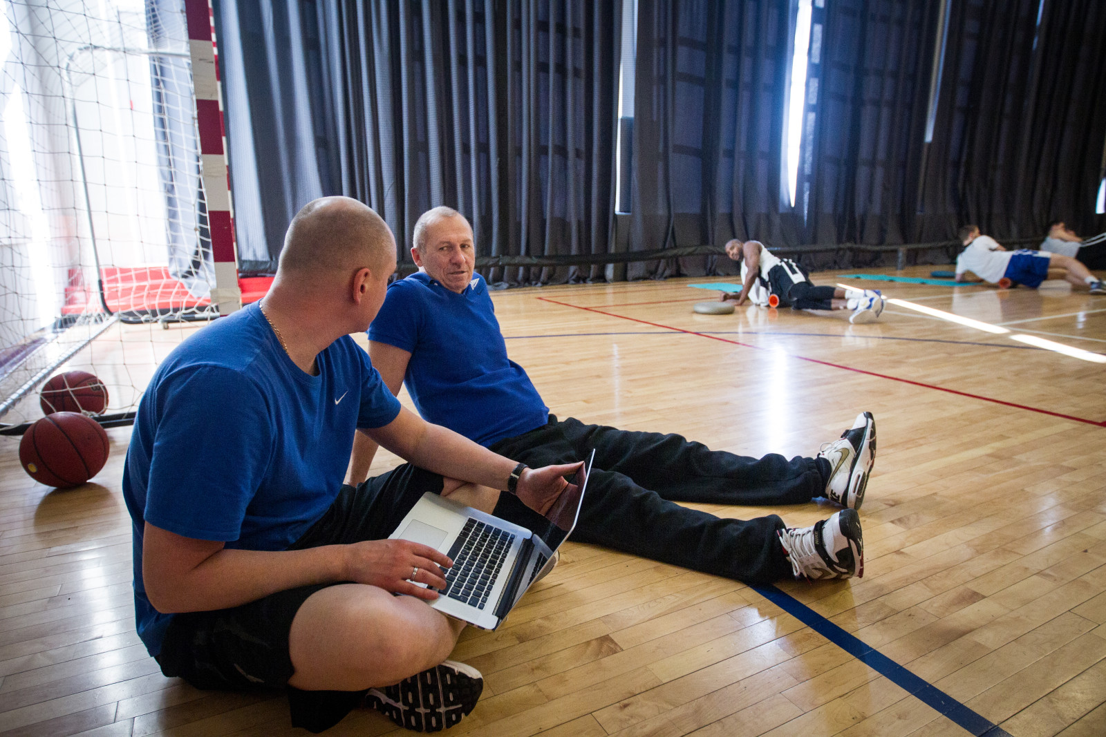 Тренировка основного состава БК «Зенит» перед матчем Единой лиги ВТБ 2015/2016 «Зенит» — ЦСКА