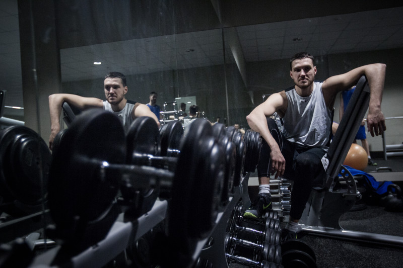 Тренировка основного состава БК «Зенит» перед матчем Единой лиги ВТБ 2015/2016 «Зенит» — ЦСКА