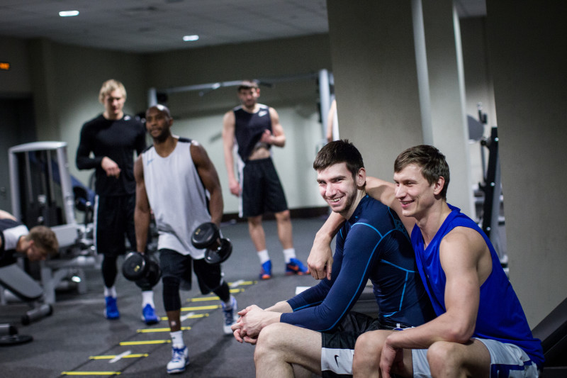 Тренировка основного состава БК «Зенит» перед матчем Единой лиги ВТБ 2015/2016 «Зенит» — ЦСКА