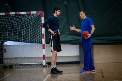 Тренировка основного состава БК «Зенит» перед матчем Единой лиги ВТБ 2015/2016 «Зенит» — ЦСКА