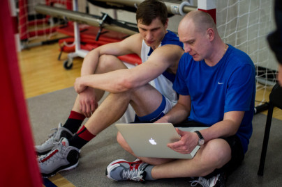 Тренировка основного состава БК «Зенит» перед матчем Единой лиги ВТБ 2015/2016 «Зенит» — ЦСКА