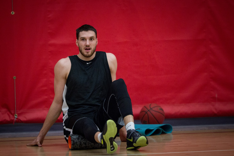 Тренировка основного состава БК «Зенит» перед матчем Единой лиги ВТБ 2015/2016 «Химки» — «Зенит»