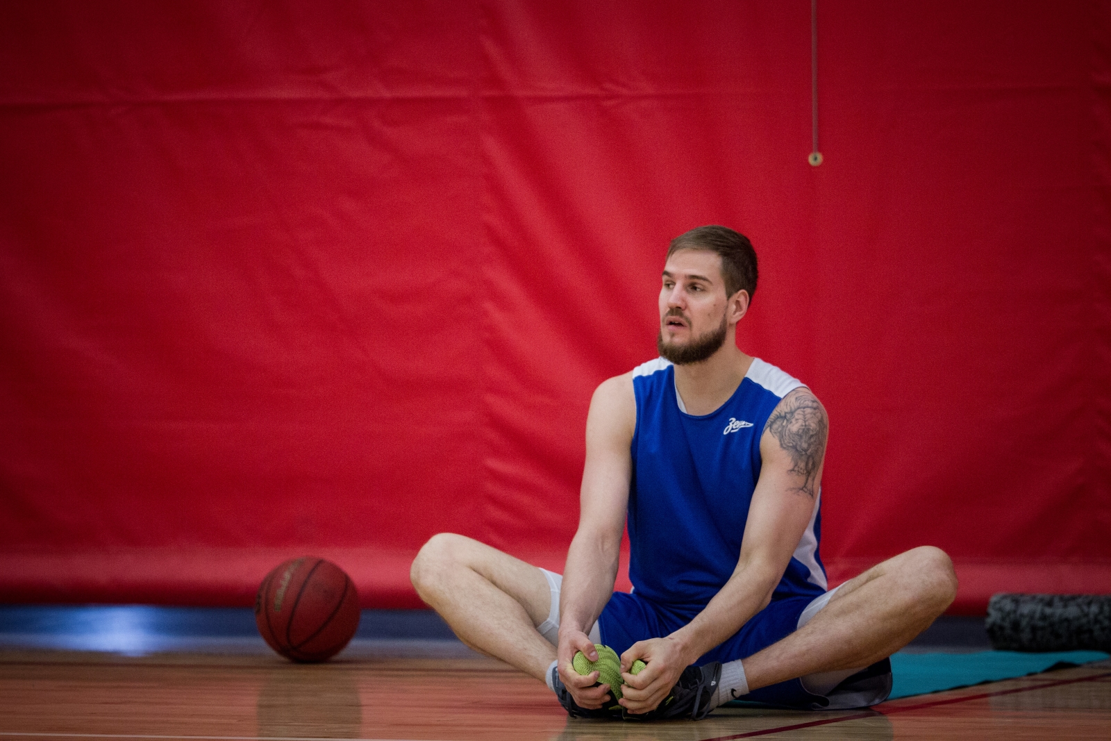 Тренировка основного состава БК «Зенит» перед матчем Единой лиги ВТБ 2015/2016 «Химки» — «Зенит»