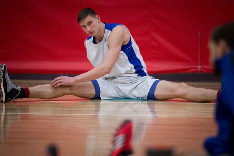 Тренировка основного состава БК «Зенит» перед матчем Единой лиги ВТБ 2015/2016 «Химки» — «Зенит»