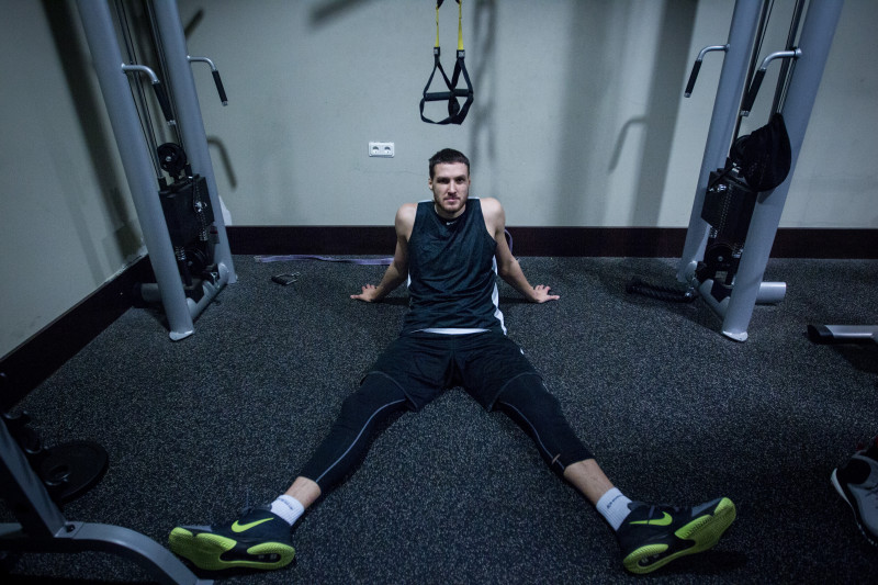 Тренировка основного состава БК «Зенит» перед матчем Единой лиги ВТБ 2015/2016 «Химки» — «Зенит»