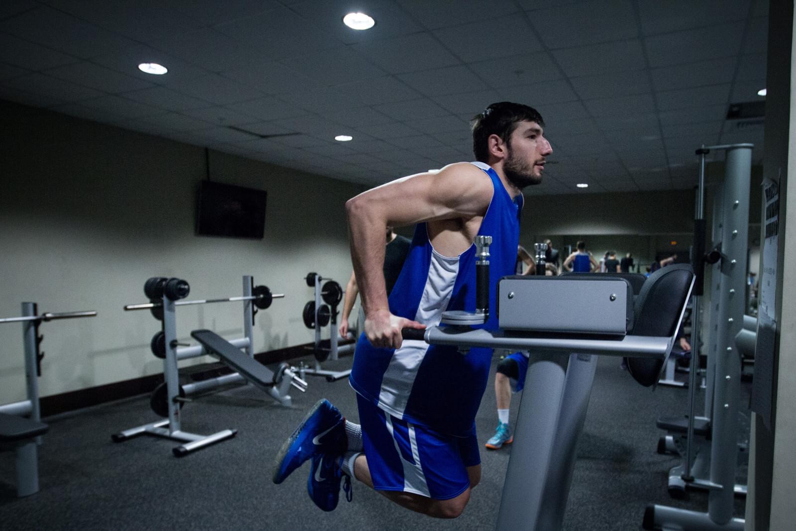 Тренировка основного состава БК «Зенит» перед матчем Единой лиги ВТБ 2015/2016 «Химки» — «Зенит»