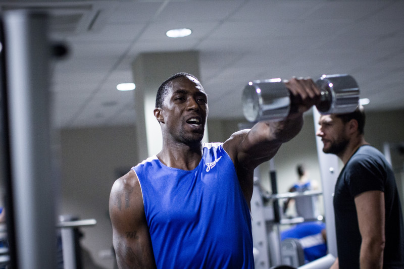 Тренировка основного состава БК «Зенит» перед матчем Единой лиги ВТБ 2015/2016 «Химки» — «Зенит»