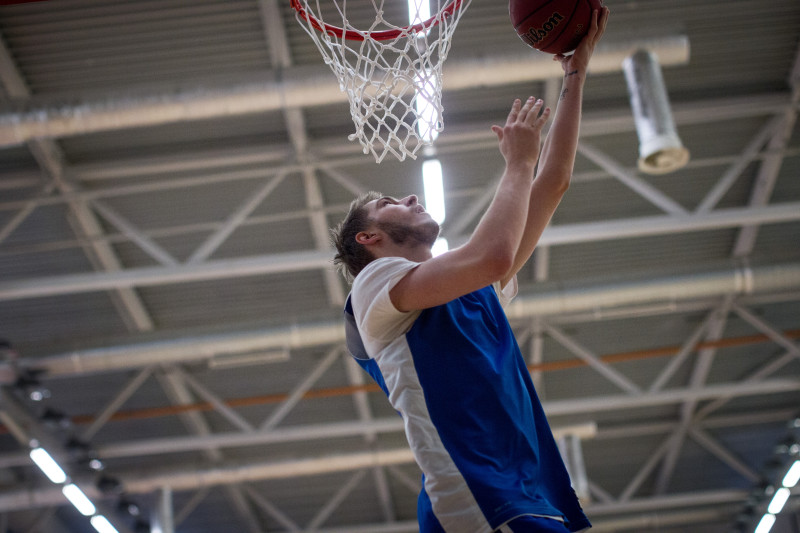 Тренировка основного состава БК «Зенит» перед матчем Единой лиги ВТБ 2015/2016 «Химки» — «Зенит»