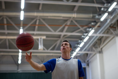 Тренировка основного состава БК «Зенит» перед матчем Единой лиги ВТБ 2015/2016 «Химки» — «Зенит»