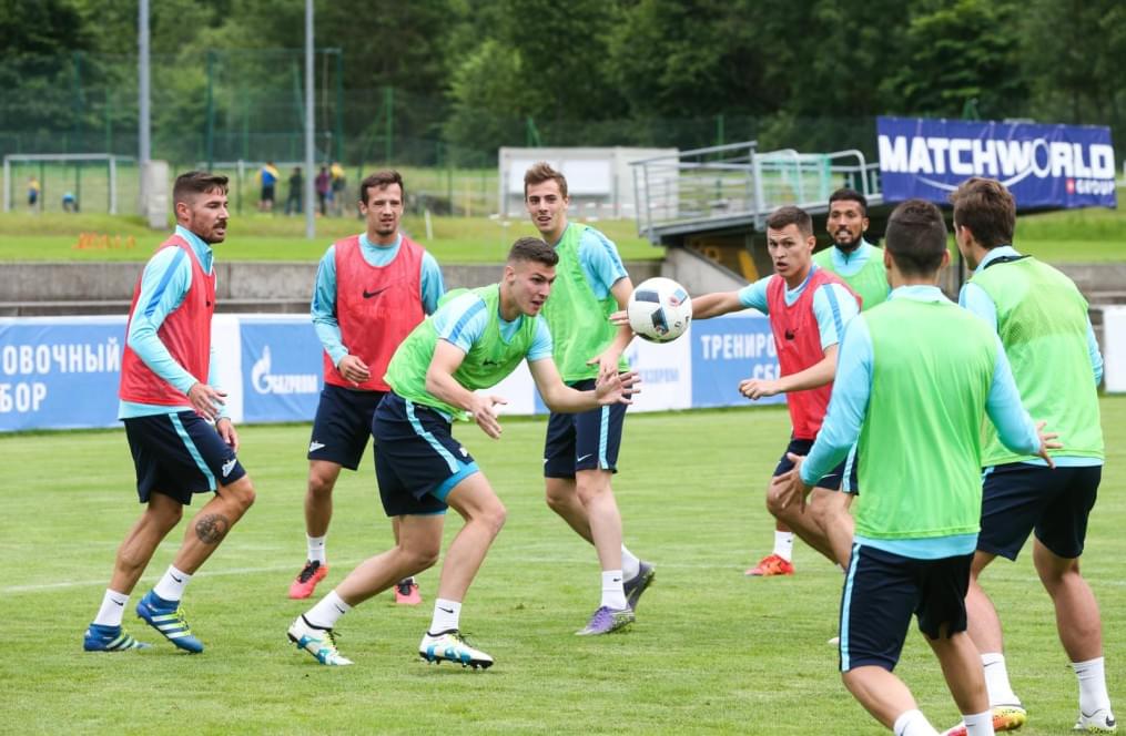 «Газпром»-тренировочные сборы в Австрии: вечерняя тренировка 21 июня