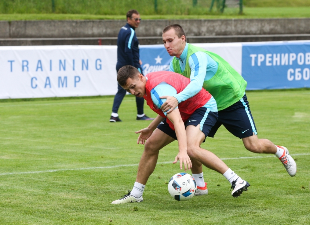 «Газпром»-тренировочные сборы в Австрии: вечерняя тренировка 21 июня