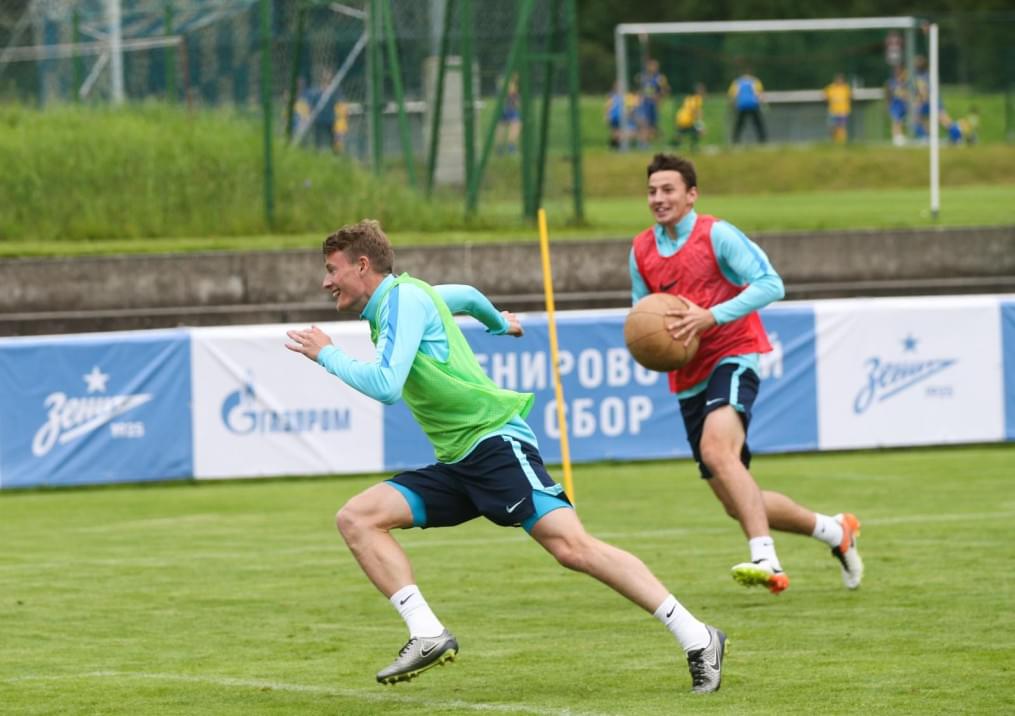 «Газпром»-тренировочные сборы в Австрии: вечерняя тренировка 21 июня