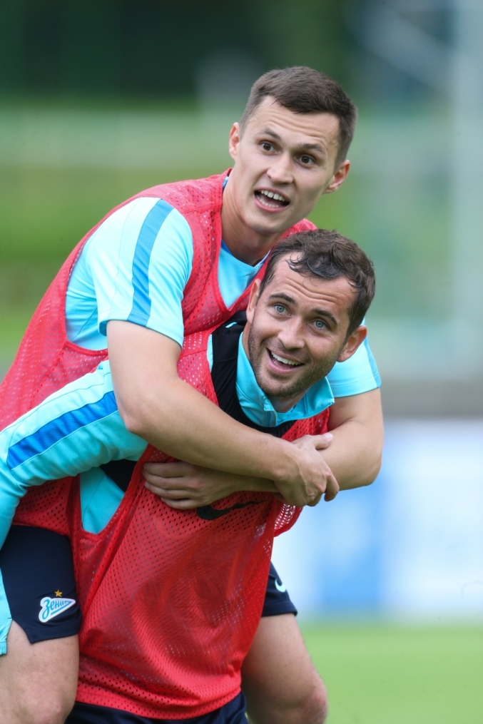 «Газпром»-тренировочные сборы в Австрии: вечерняя тренировка 21 июня