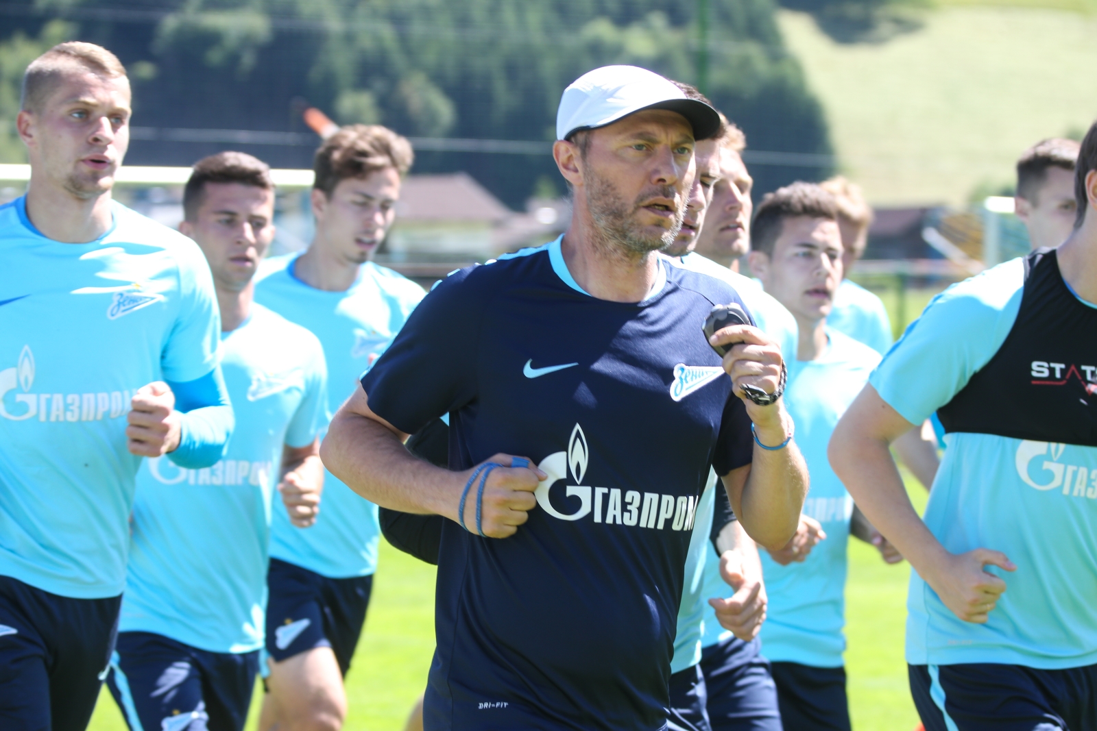 «Газпром»-тренировочные сборы в Австрии: тренировка 22 июня