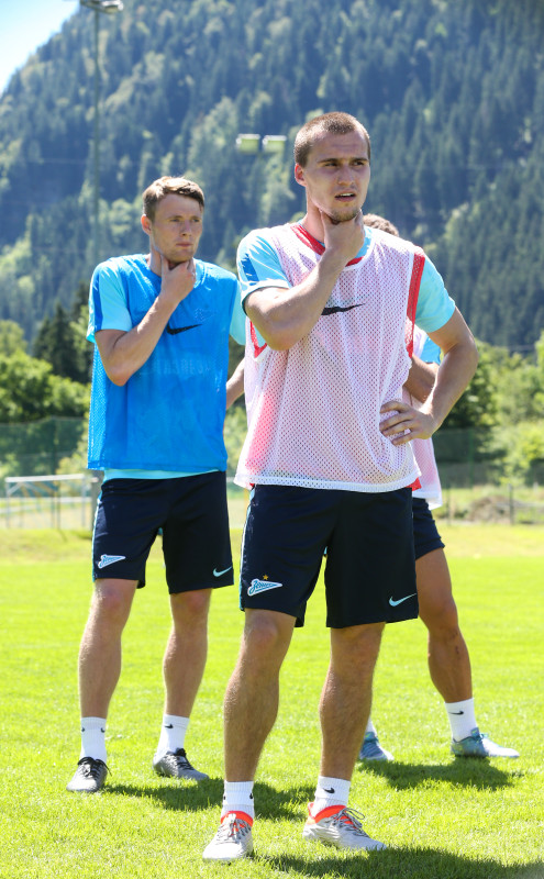 «Газпром»-тренировочные сборы в Австрии: тренировка 22 июня