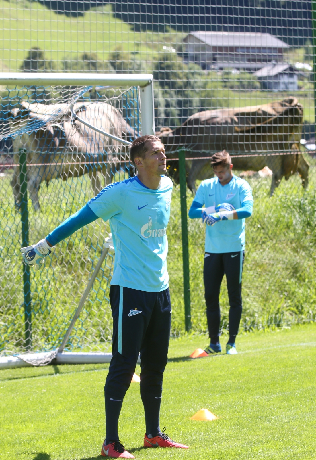 «Газпром»-тренировочные сборы в Австрии: тренировка 22 июня
