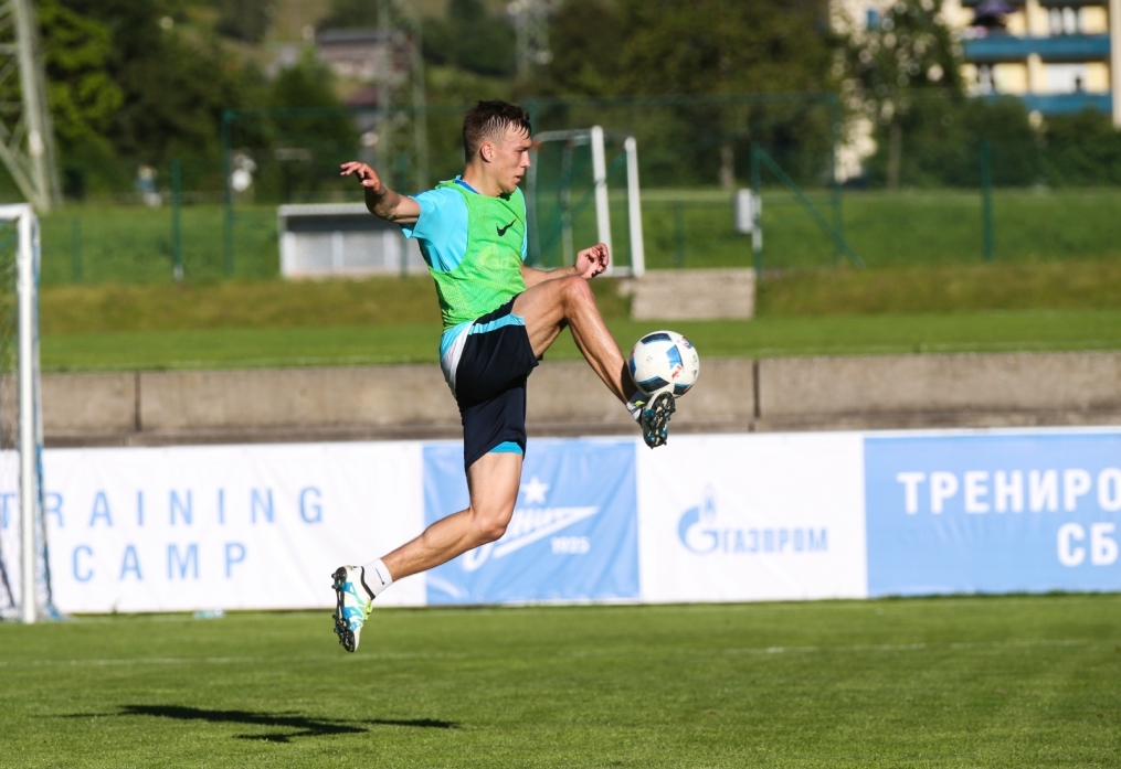 «Газпром»-тренировочные сборы в Австрии: вечерняя тренировка 22 июня