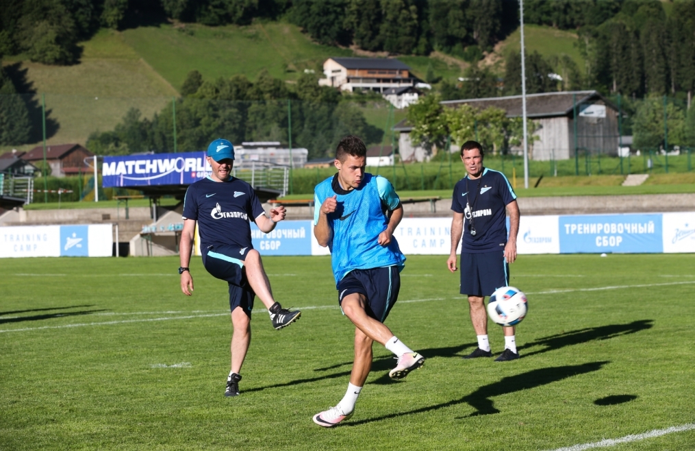 «Газпром»-тренировочные сборы в Австрии: вечерняя тренировка 22 июня