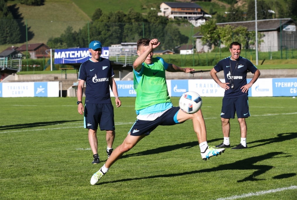 «Газпром»-тренировочные сборы в Австрии: вечерняя тренировка 22 июня