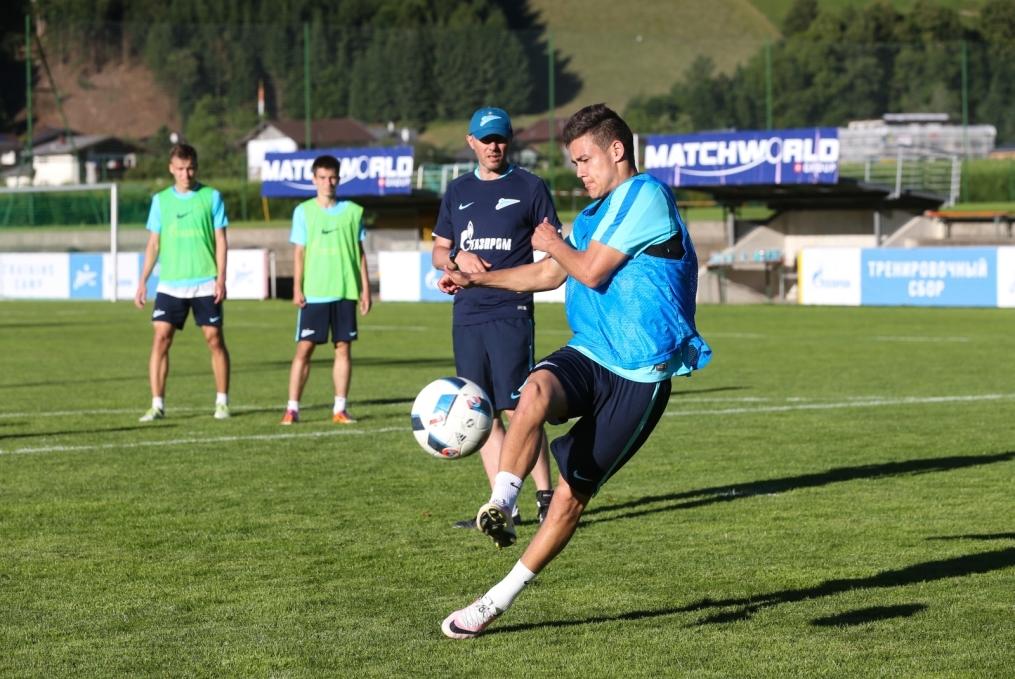 «Газпром»-тренировочные сборы в Австрии: вечерняя тренировка 22 июня