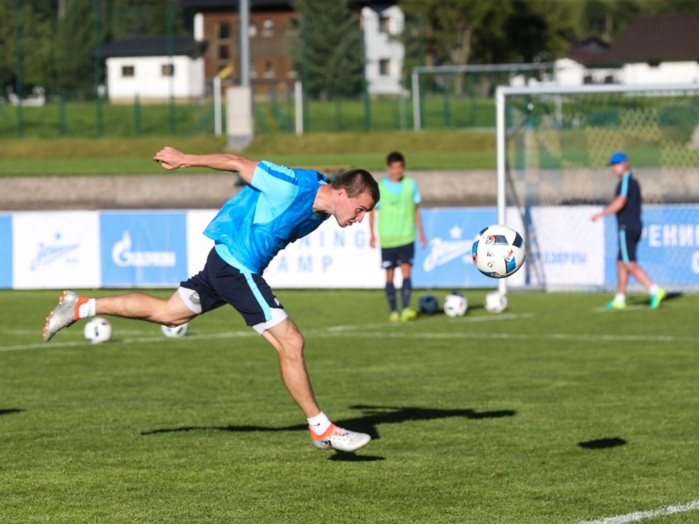 «Газпром»-тренировочные сборы в Австрии: вечерняя тренировка 22 июня