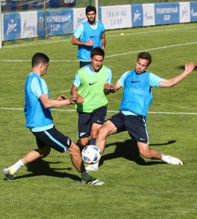 «Газпром»-тренировочные сборы в Австрии: вечерняя тренировка 22 июня