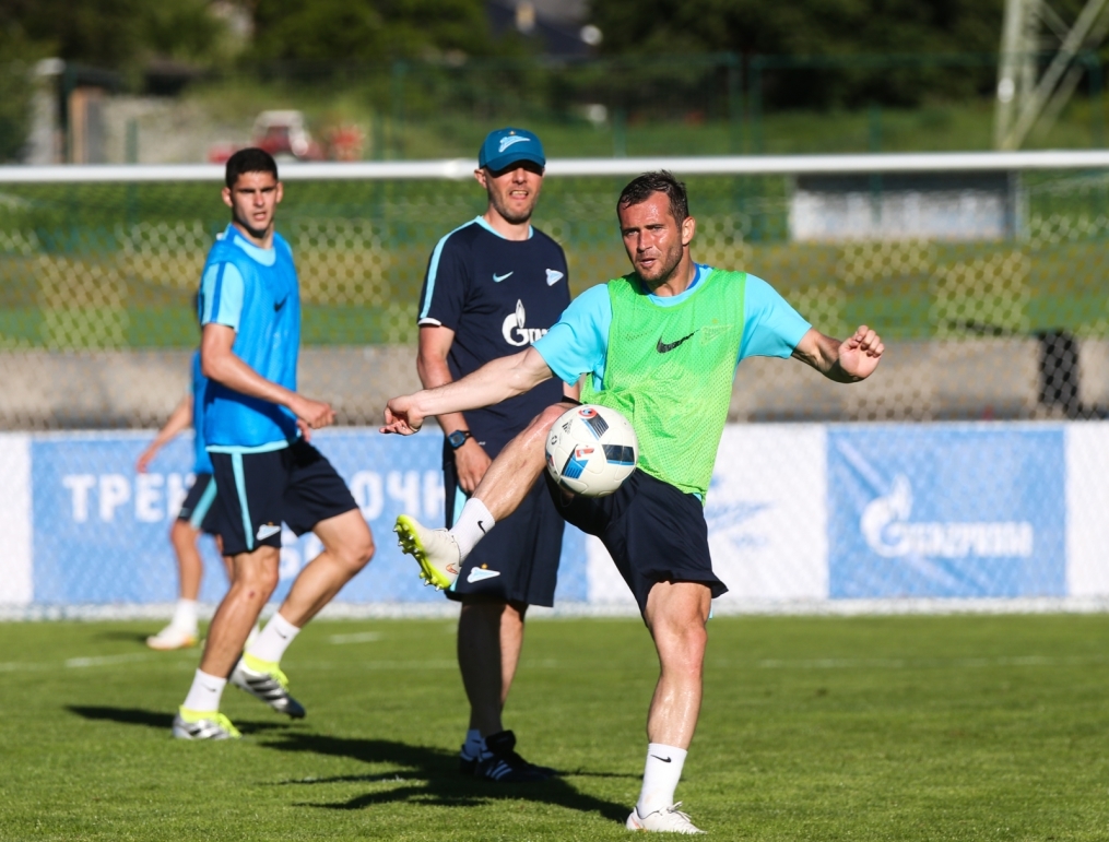 «Газпром»-тренировочные сборы в Австрии: вечерняя тренировка 22 июня