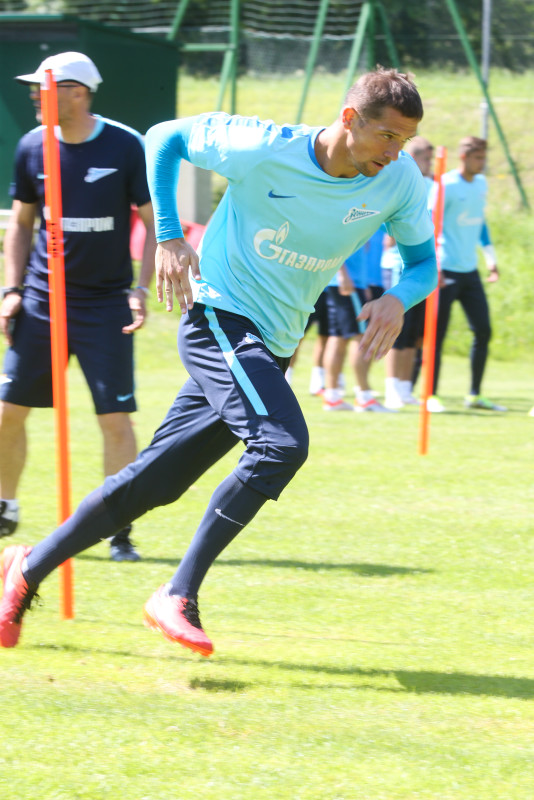 «Газпром»-тренировочные сборы в Австрии: утренняя тренировка 25 июня