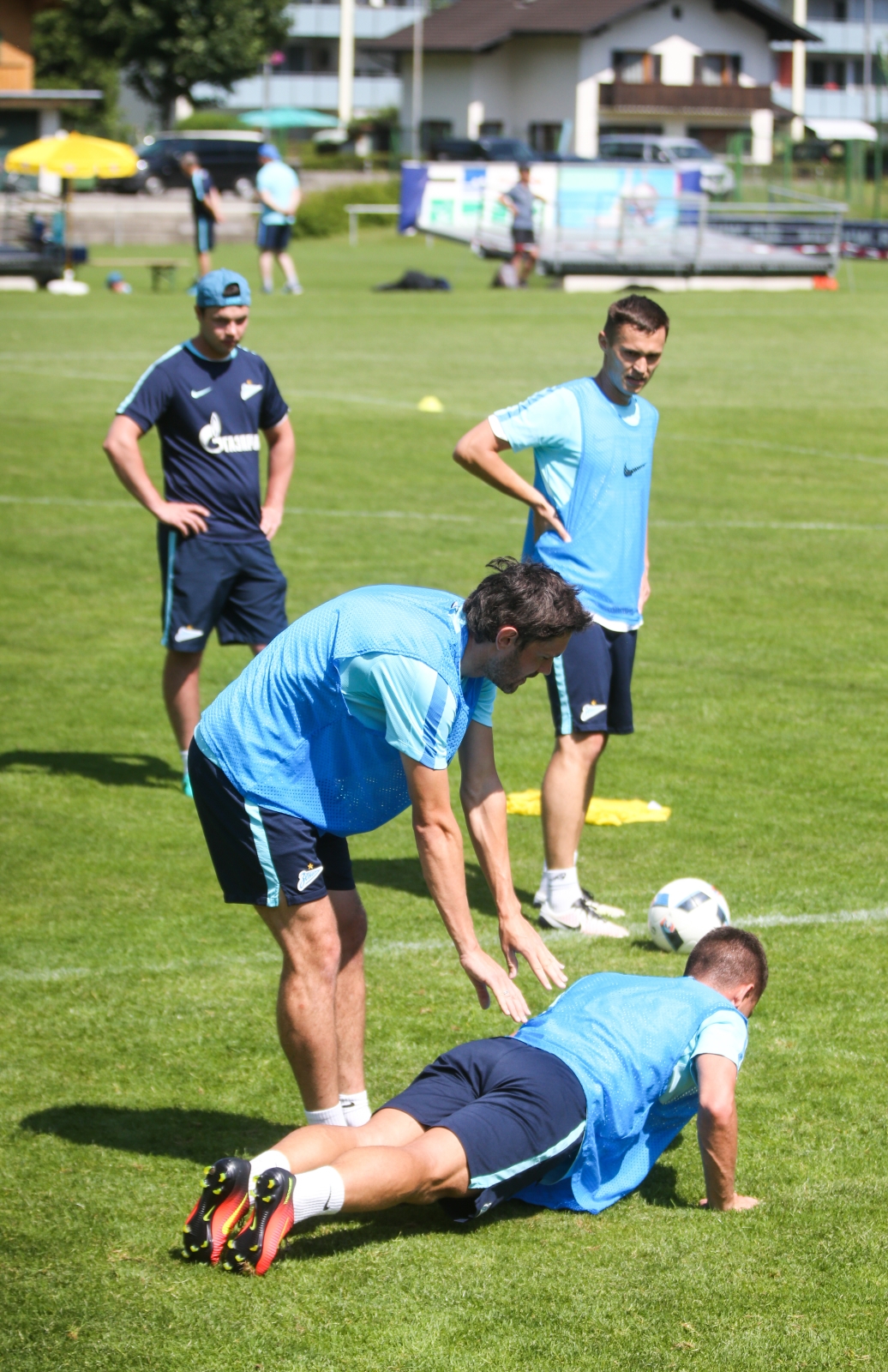 «Газпром»-тренировочные сборы в Австрии: утренняя тренировка 25 июня