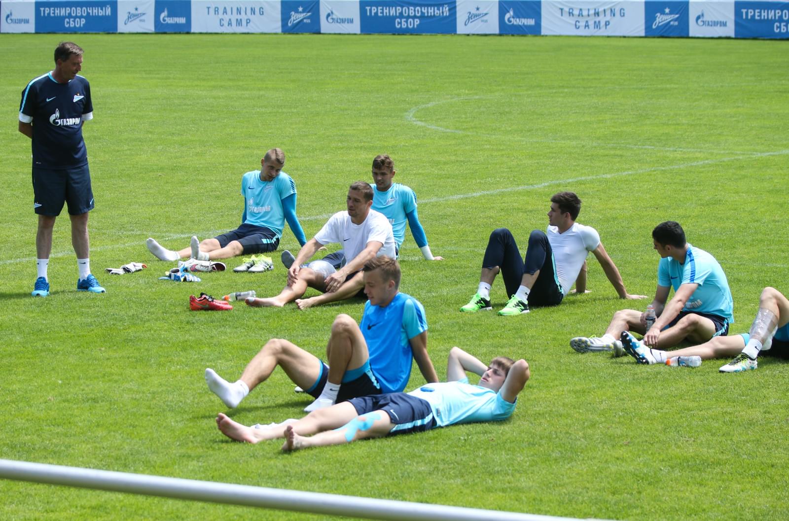 «Газпром»-тренировочные сборы в Австрии: утренняя тренировка 25 июня