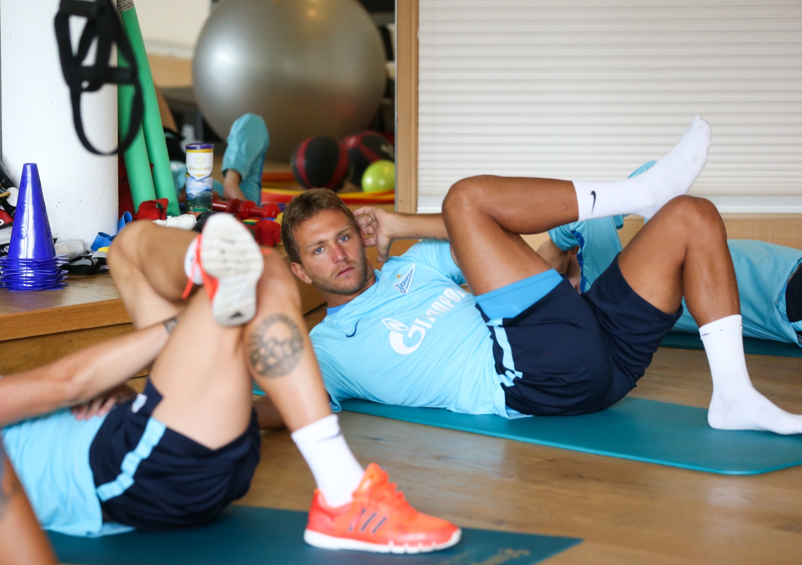 «Газпром»-тренировочные сборы в Австрии: утренняя тренировка 27 июня