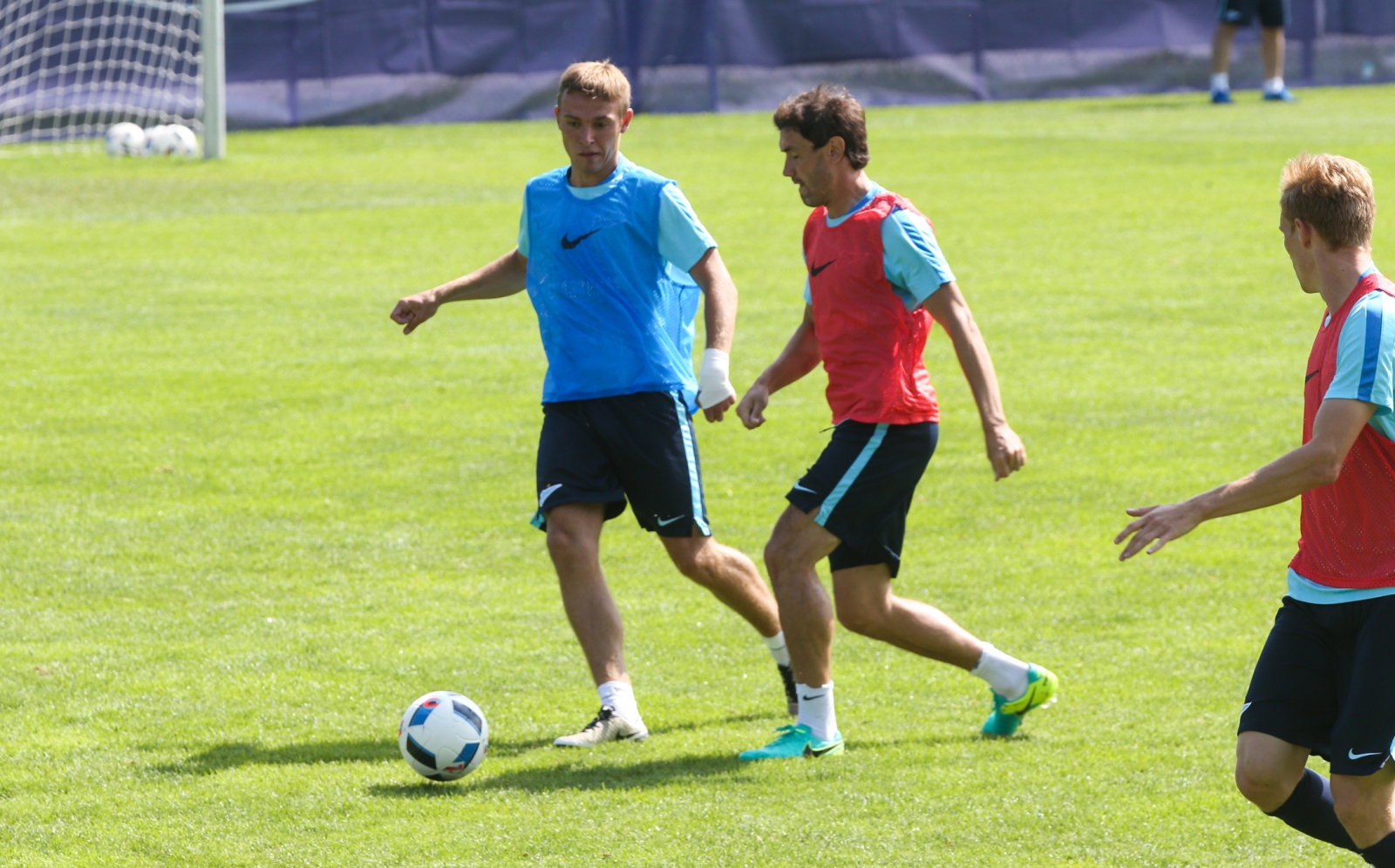 Газпром»-тренировочные сборы в Австрии: утренняя тренировка 2 июля