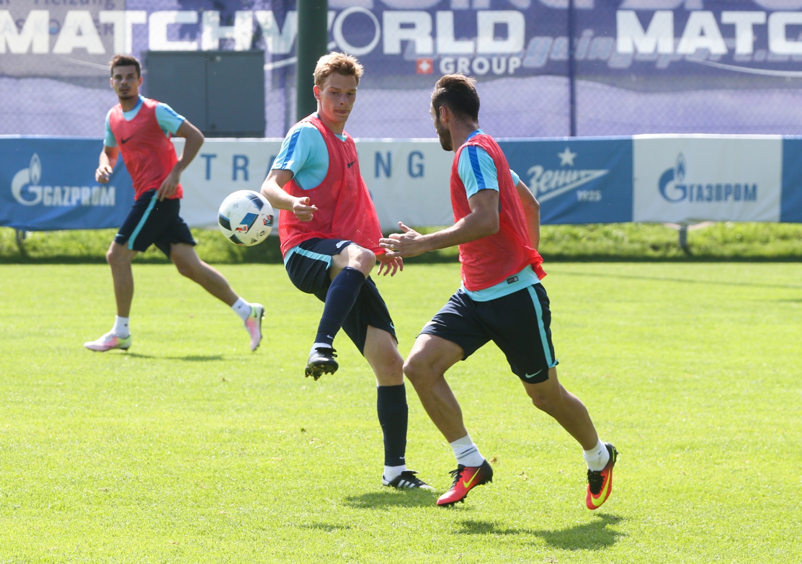 Газпром»-тренировочные сборы в Австрии: утренняя тренировка 2 июля