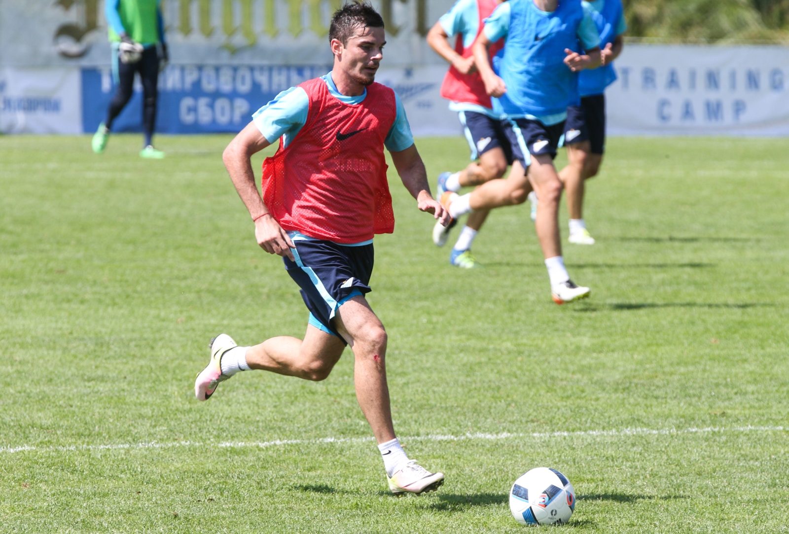 Газпром»-тренировочные сборы в Австрии: утренняя тренировка 2 июля