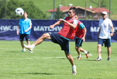 Газпром»-тренировочные сборы в Австрии: утренняя тренировка 2 июля