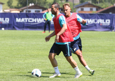 Газпром»-тренировочные сборы в Австрии: утренняя тренировка 2 июля