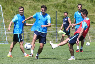 Газпром»-тренировочные сборы в Австрии: утренняя тренировка 2 июля