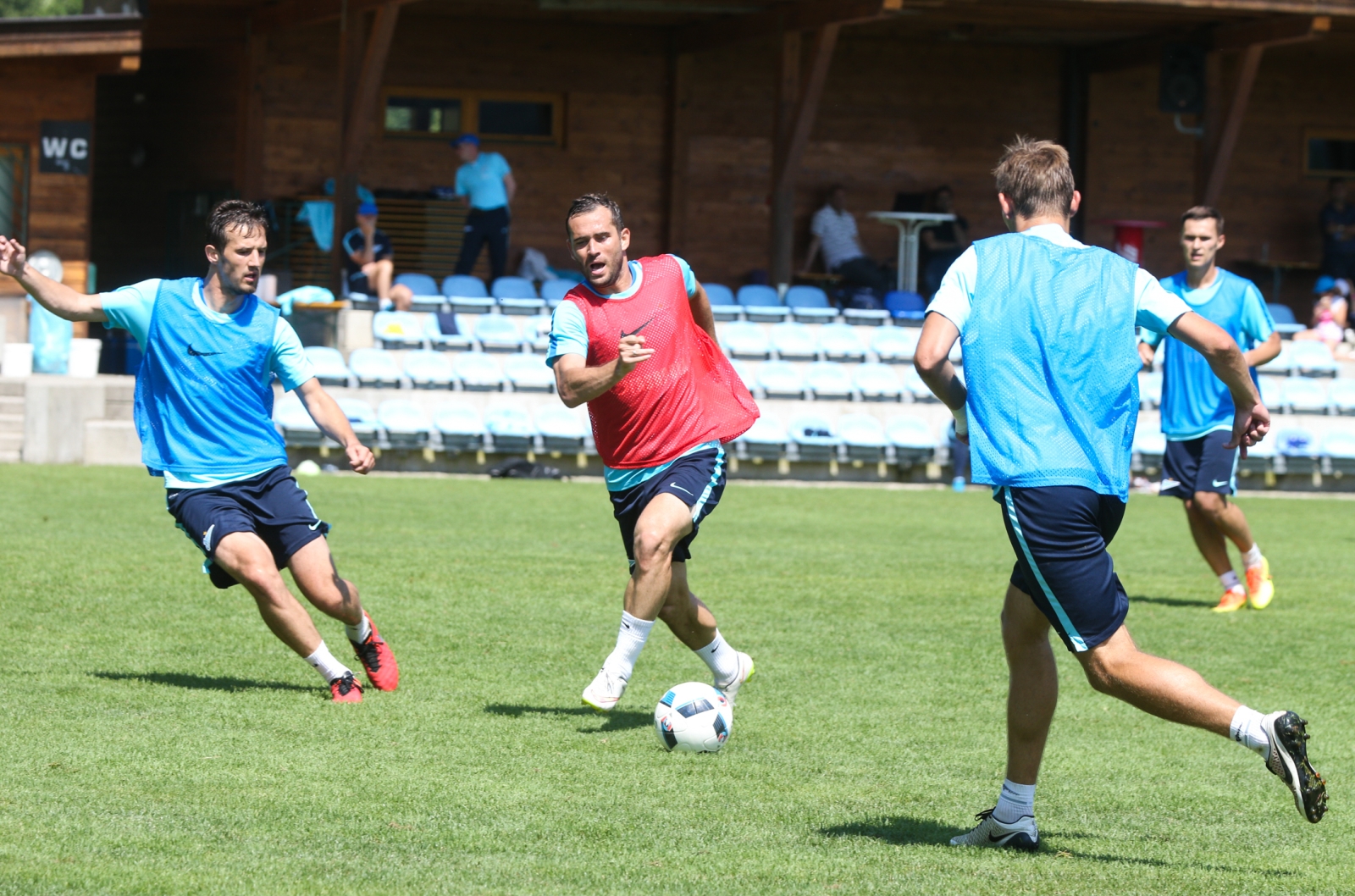 Газпром»-тренировочные сборы в Австрии: утренняя тренировка 2 июля