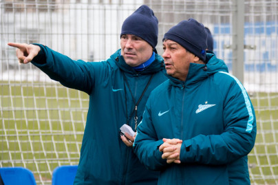 Тренировка сине-бело-голубых перед матчем с «Крыльями Советов»: фоторепортаж из «Газпром — тренировочного центра»