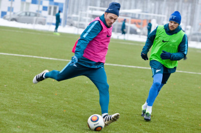Тренировка «Зенита»-2 перед матчем с «Динамо»