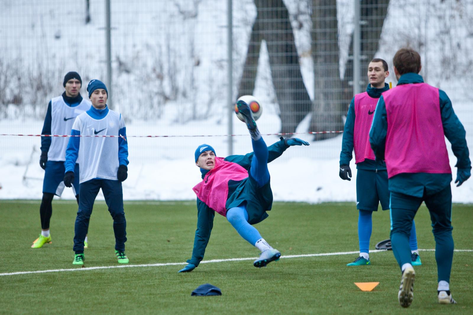 Тренировка «Зенита»-2 перед матчем с «Динамо»