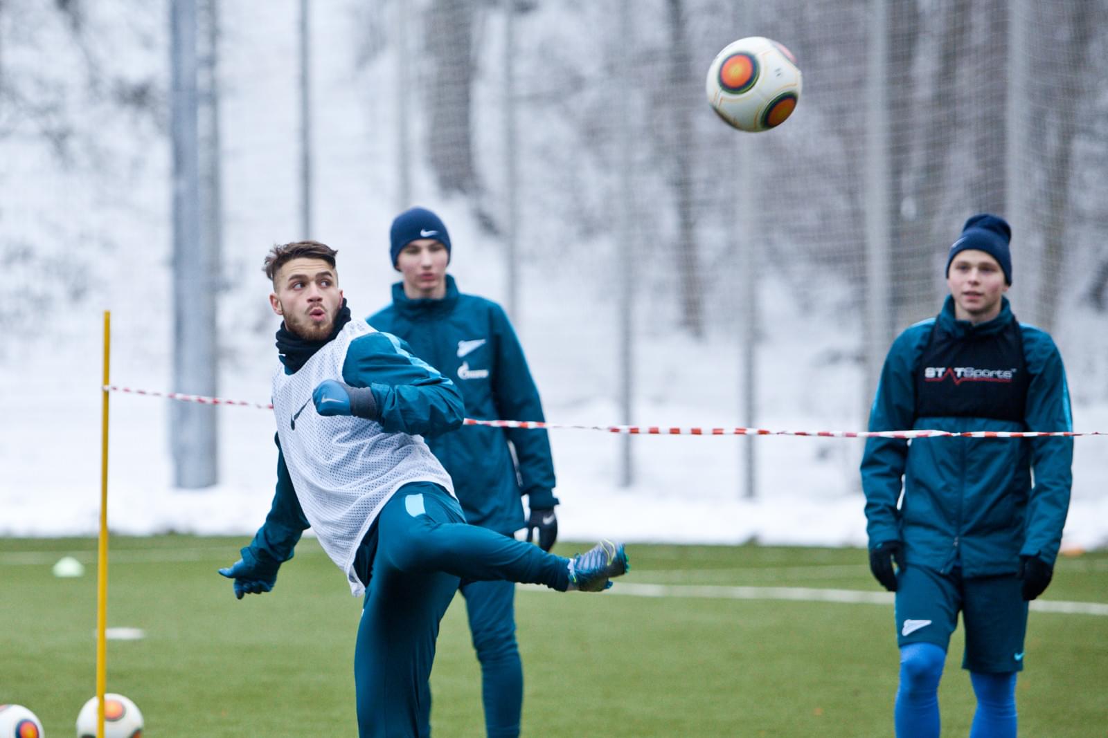 Тренировка «Зенита»-2 перед матчем с «Динамо»