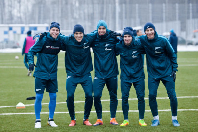 Тренировка «Зенита»-2 перед матчем с «Динамо»