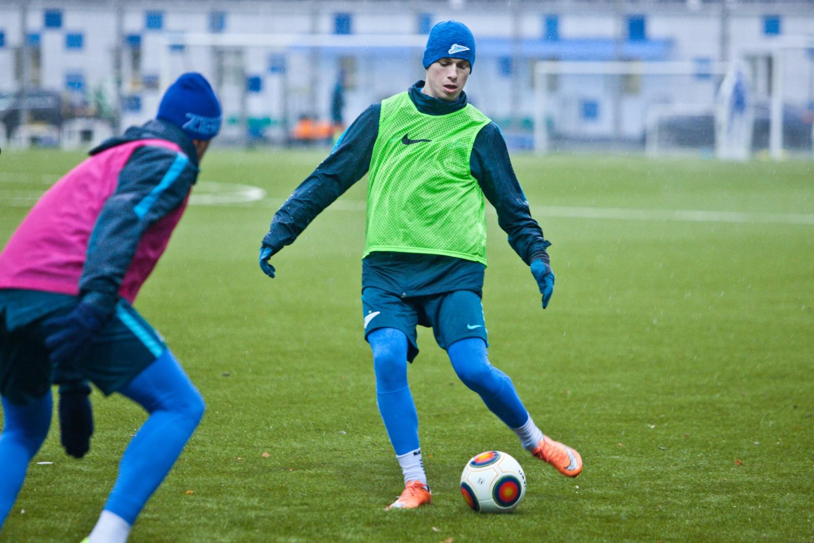 Тренировка «Зенита»-2  перед матчем с «Балтикой»