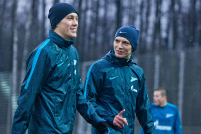 Тренировка «Зенита»-2  перед матчем с «Балтикой»