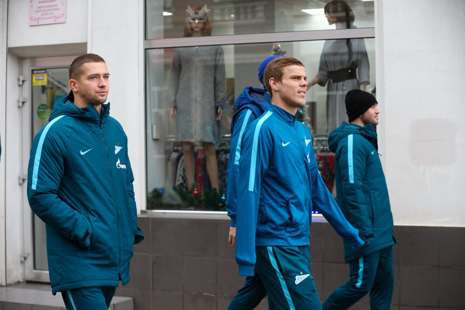 Прогулка «Зенита» по Краснодару, перед матчем «Краснодар» — «Зенит»