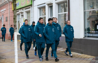 Прогулка «Зенита» по Краснодару, перед матчем «Краснодар» — «Зенит»