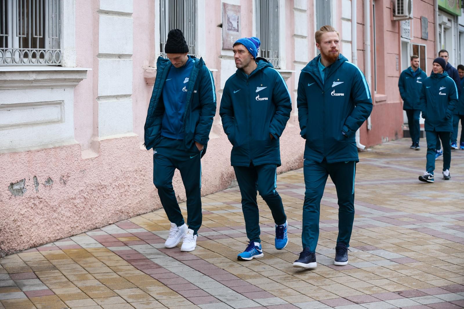 Прогулка «Зенита» по Краснодару, перед матчем «Краснодар» — «Зенит»