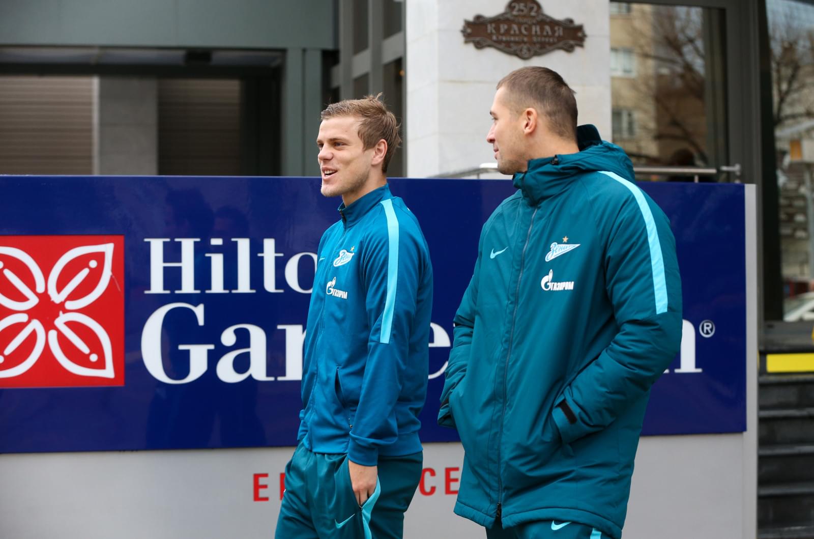 Прогулка «Зенита» по Краснодару, перед матчем «Краснодар» — «Зенит»